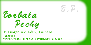 borbala pechy business card