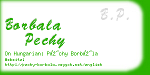 borbala pechy business card